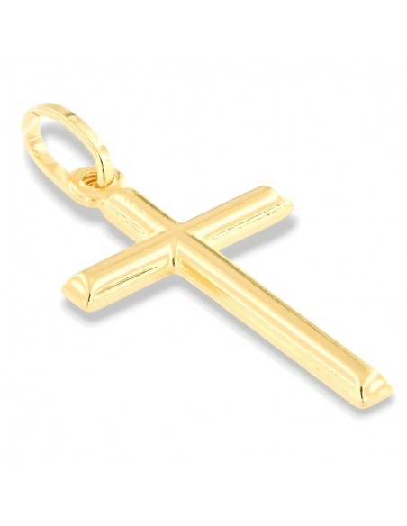 Ciondolo Oro Giallo Croce Liscia 1,17 Grammi [3901fa83]