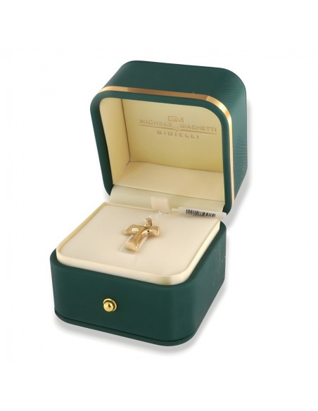 Ciondolo Oro Giallo Croce Diamante Centrale 0,01Ct [389a5566]