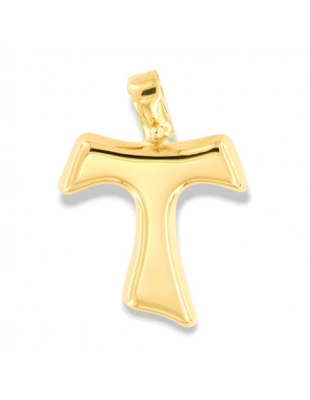 Ciondolo Oro Giallo Croce Liscia 1,00 gr [d8d3eca6]