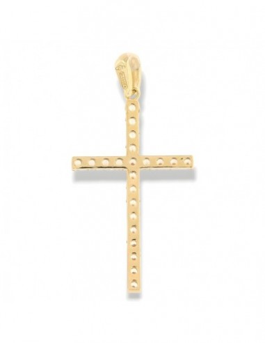 Ciondolo Oro Giallo Croce Zirconi Gialli [355303b2]