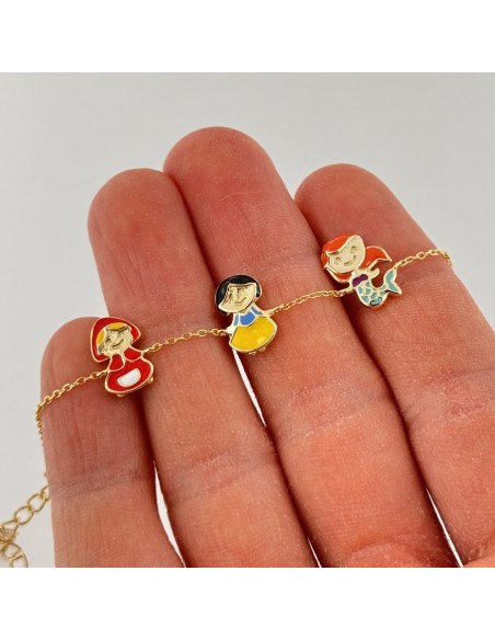Bracciale Argento Dorato Neonato Sirena [c18cfb2d]