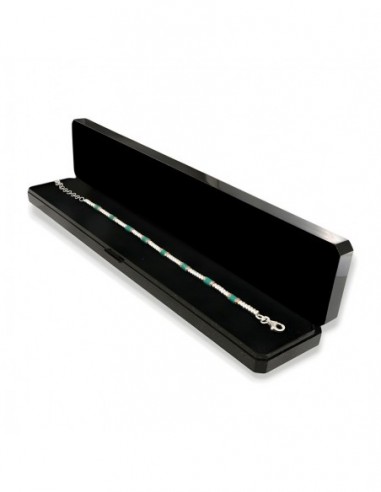 Bracciale Argento Rodiato Pepite Celesti Rondelle [7f8266be]
