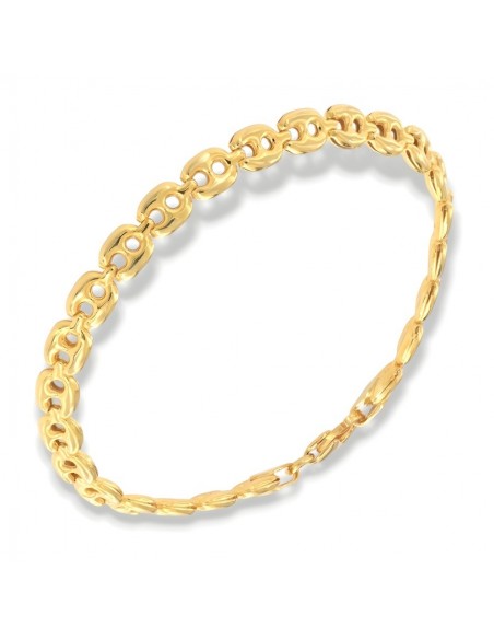 Bracciale Argento Dorato Maglia Marina [1c85a30c]