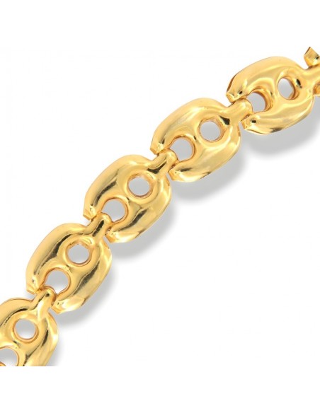 Bracciale Argento Dorato Maglia Marina [9008b57c]
