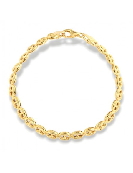 Bracciale Argento Dorato Maglia Marina [22453366]