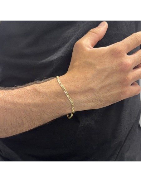 Bracciale Argento Dorato Grumetta 3+1 [5515611f]