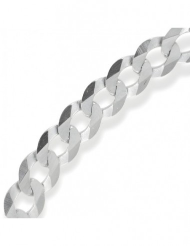 Bracciale Argento Rodiato Grumetta Sfaccettata 5,70grammi [e3d6312c]