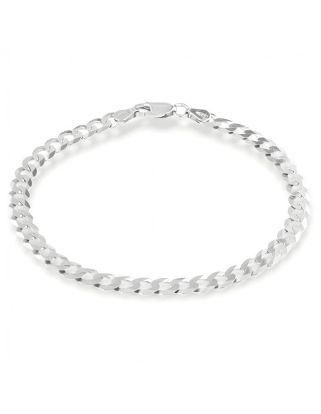 Bracciale Argento Rodiato Grumetta Sfaccettata 5,70grammi [e6867632]