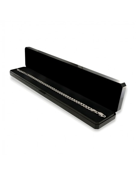 Bracciale Argento Rodiato Grumetta Sfaccettata 5,70grammi [88bdf43b]