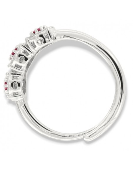 Anello Argento Rodiato Trilogy Magic Fucsia 3MM [512c5416]