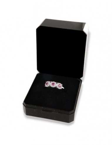 Anello Argento Rodiato Trilogy Magic Fucsia 3MM [3f17d61f]