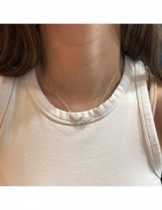 Collana Argento Rodiato Ali Zirconi Bianchi [1e0dc508] 2