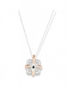 Collana Argento Rodiato Rosa dei Venti [f7c2e616]