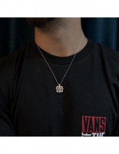 Collana Argento Rodiato Rosa dei Venti [f7c2e616] 2