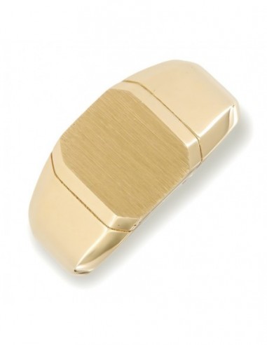 Anello Oro Giallo Chevalier Scudo Satinato [815730e3]