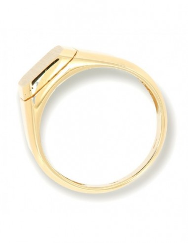 Anello Oro Giallo Chevalier Scudo Satinato [331ab6f9]