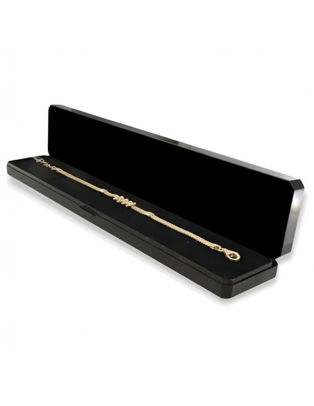 Bracciale Argento Dorato Nodo Triplo Centrale [98987b6d]