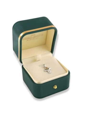 Ciondolo Oro Bianco Croce Diamante Centrale [cfe8fda0]