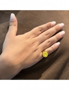 Anello Argento Dorato Chevalier Smile Giallo [0d6b39aa] 2