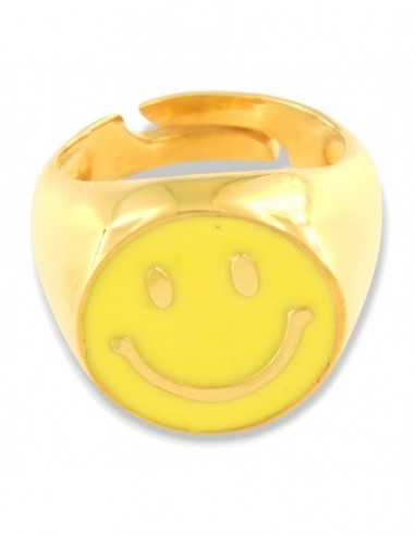 Anello Argento Dorato Chevalier Smile Giallo [abdf0fc8]
