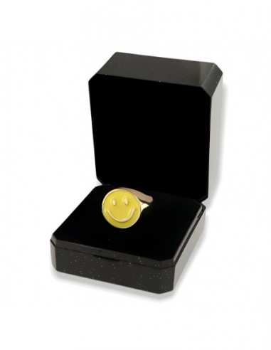 Anello Argento Dorato Chevalier Smile Giallo [1cc2cecc]