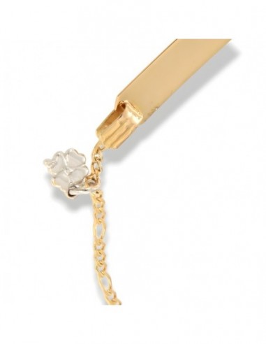 Bracciale Oro Giallo Neonato Quadrifoglio Oro Bianco [b58ffc78]