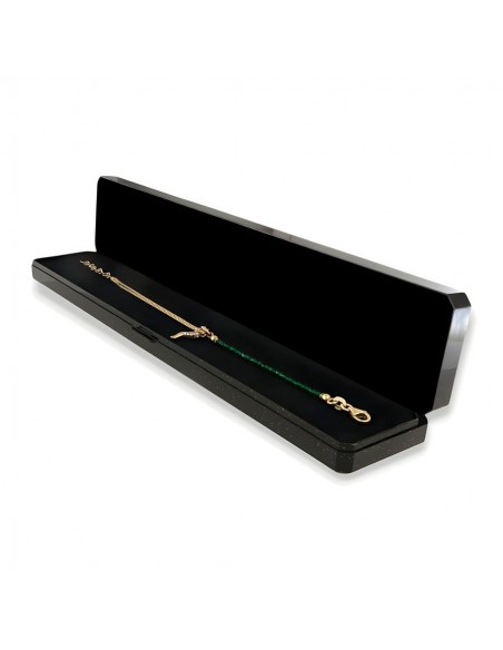 Bracciale Argento Dorato Sfere Verdi Corno [00d77bd5]