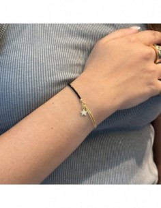 Bracciale Argento Dorato Sfere Nere Stella Marina [d057dff4] 2