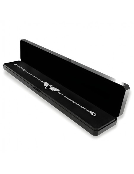 Bracciale Argento Rodiato Ali Zirconi Bianchi [42b761ff]
