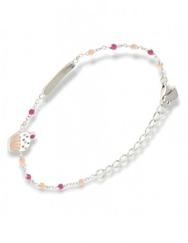 Bracciale Argento Rodiato Neonato Dolcetto [3d21b029]