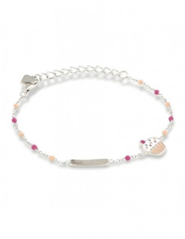 Bracciale Argento Rodiato Neonato Dolcetto [6f731f30]