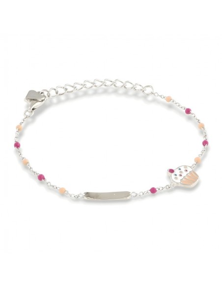 Bracciale Argento Rodiato Neonato Dolcetto [6f731f30]