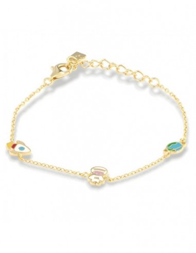 Bracciale Argento Dorato Neonato Astronauta [c250d13b]
