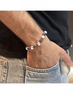 Bracciale Macramè Sfere Colorate Laccio Marrone [db5d57bd] 2