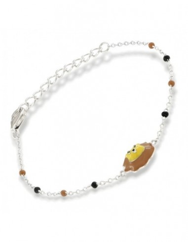 Bracciale Argento Rodiato Neonato Leone [ed9e67bc]