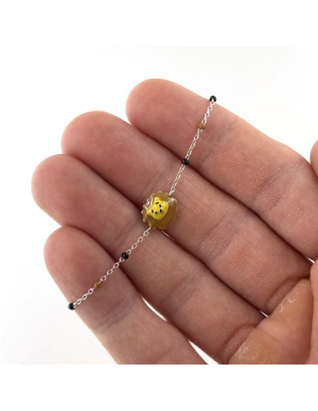 Bracciale Argento Rodiato Neonato Leone [cf86759f]