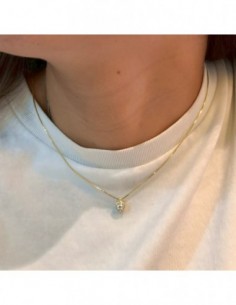 Collana Argento Dorato Punto Luce Magic 4MM [8217ccea] 2