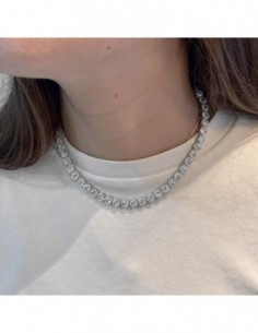 Collana Argento Rodiato Tennis Magic Zirconi Bianchi [9ca92301] 2