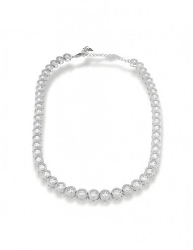 Collana Argento Rodiato Tennis Magic Zirconi Bianchi [5c1b0b3a]