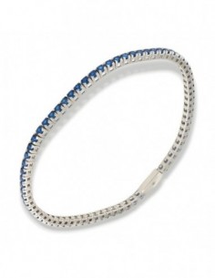 Bracciale Argento Tennis Zirconi Blu 2,5MM [53c31463]