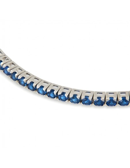 Bracciale Argento Tennis Zirconi Blu 2,5MM [a9b2e145]