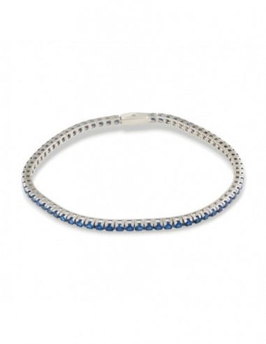 Bracciale Argento Tennis Zirconi Blu 2,5MM [ace2a65b]