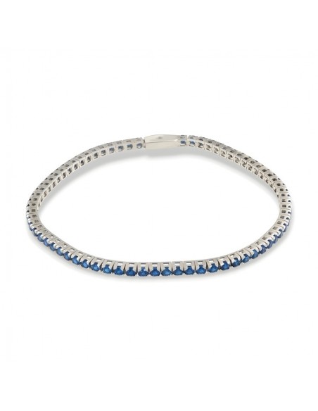 Bracciale Argento Tennis Zirconi Blu 2,5MM [ace2a65b]