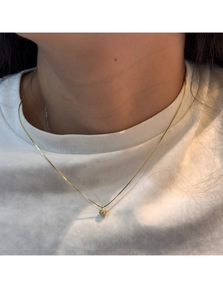 Collana Argento Dorato Punto Luce Magic 3MM [cc14b47d]