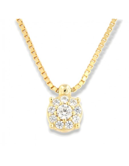 Collana Argento Dorato Punto Luce Magic 3MM [7b097579]
