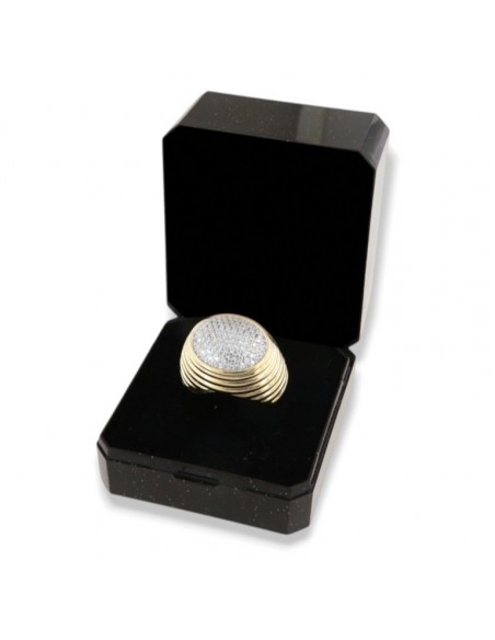 Anello Argento Dorato Sauvage Zirconi Bianchi [8da3b70c]