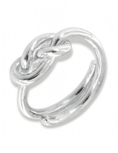 Anello Argento Rodiato Nodo [5a74e1ee]