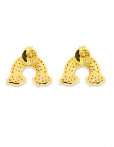Orecchini Argento Dorato Arcobaleno [6a325b82]