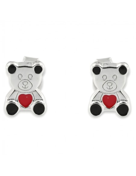 Orecchini Argento Rodiato Orsetto [2abb01fe]