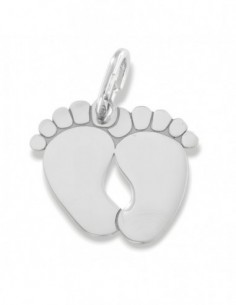 Ciondolo Argento Rodiato Piedi Uniti [dcf30673]